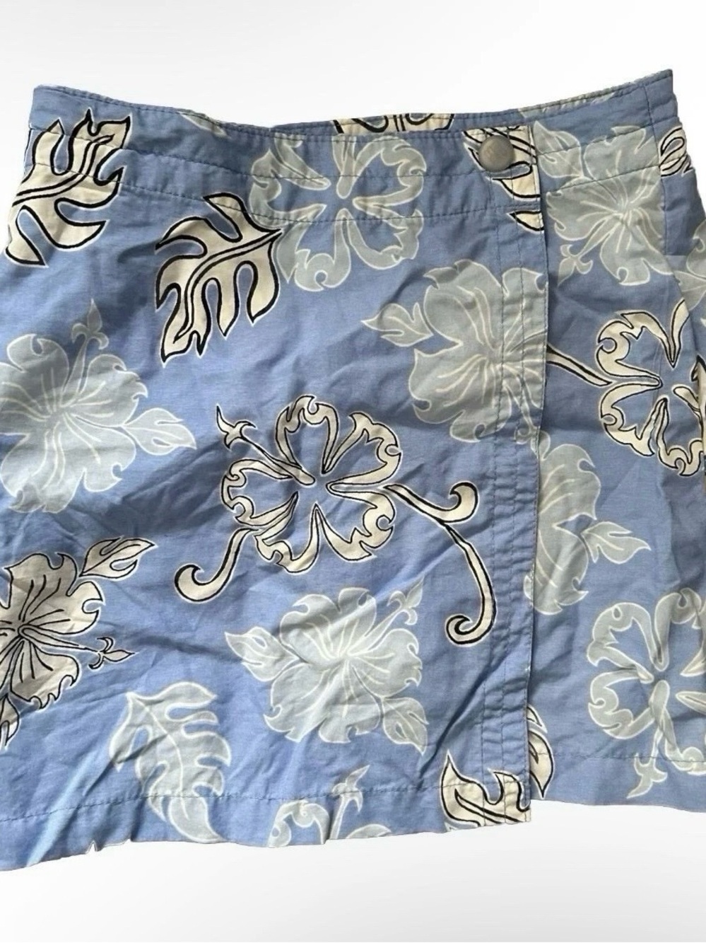 Girls Columbia Blue And White Floral Skirt Size 6